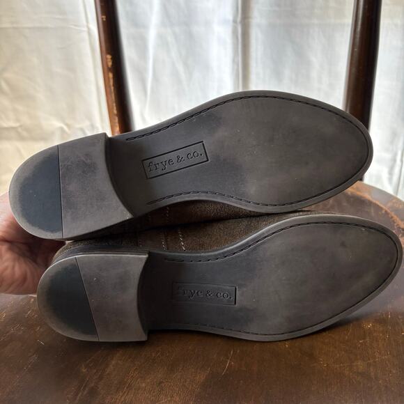 Frye & Co Women's Boots Size 7.5 Sarah Shortie Ankle Boots Suede Boho Cottage - Picture 4 of 7